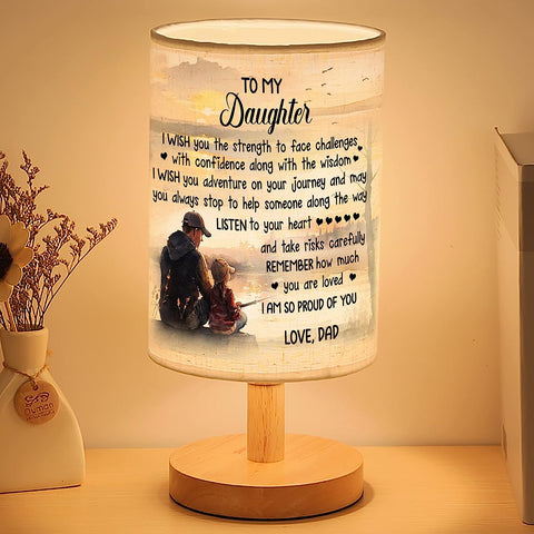 Father Daughter Fishing Table Lamp gifts for Daughter from Dad, Dad Daughter Fishing Lamp Daughter gifts CTNL2