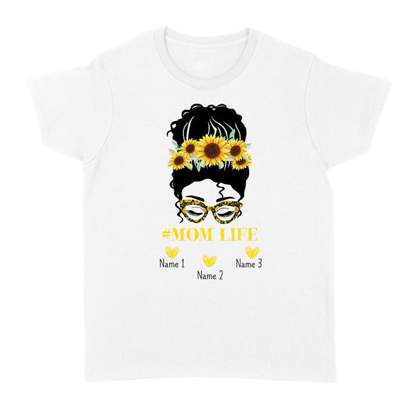 Beautiful mom life shirt sunflower customize name kids, mother's day shirt ideas D06 NQS1540 - Standard Women's T-shirt