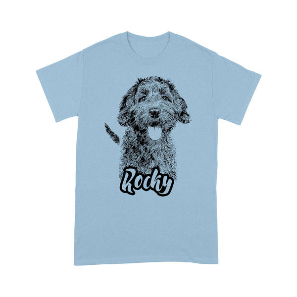 Custom dog portraits art T Shirts, personalized gifts for Dog mom, Dog dad, Dog lovers IPHW2760