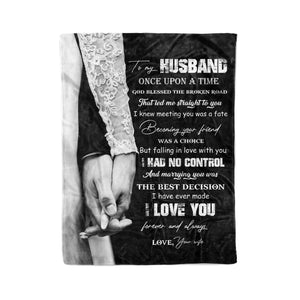 To my husband blanket hand in hand blanket Gift for Husband - FSD1383D03