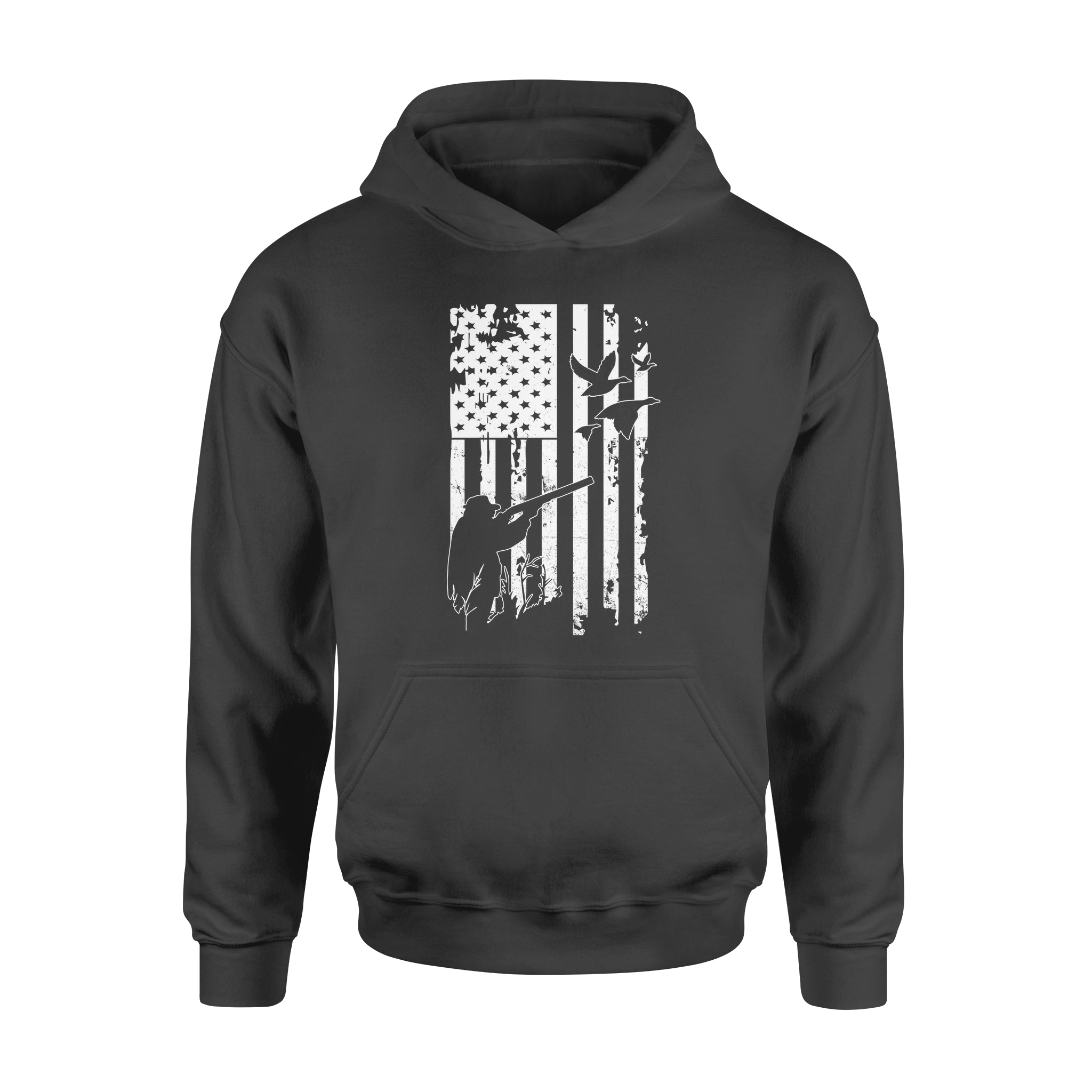 White American flag 4th July duck hunting legend hunter NQSD248 - Standard Hoodie