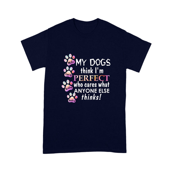 Best Dog Dad Ever - Cute T-Shirt for Dog Dad, Custom Dogs Name, Fathers Day, Christmas Gift| NTS210D