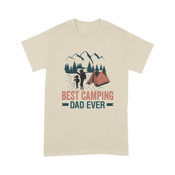 Best Camping Dad Ever | Camping Dad Camper Father Camping Dad T-Shirt | Dads Love To Go Camping Vintage Shirts| NS83 Myfihu