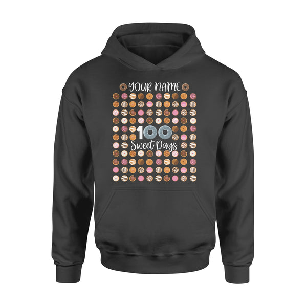 Custom shirt 100th day of school shirt, Happy 100th Day, 100 sweet days D02 NQS1266 - Standard Hoodie