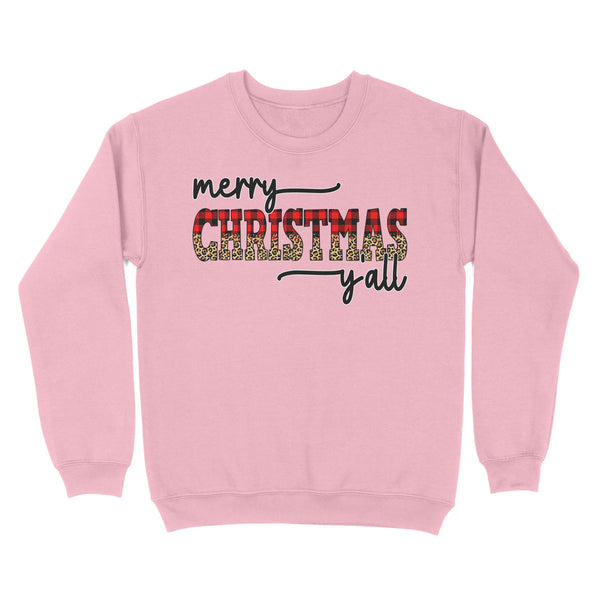 Merry Christmas Y'all Sweatshirt FFS - IPHW1921