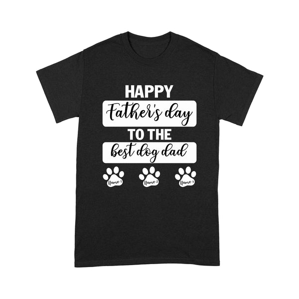 Personalized Dog Dad Shirt| Custom Father's Day Shirt for Men, Dog Dad Gift| JTSD204 A02M01