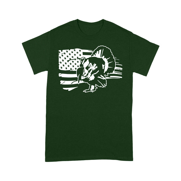 Turkey Hunting American flag T-shirt gifts for hunter - FSD1318D06