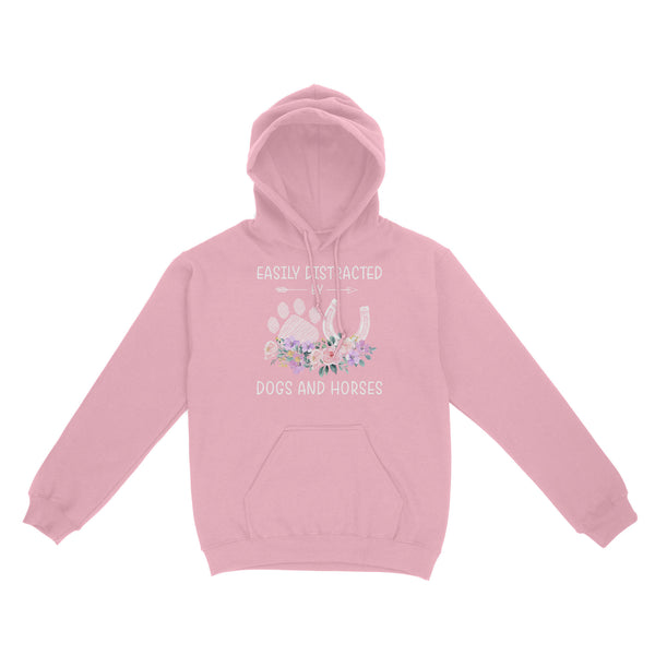 Easily Distracted By Dogs And Horses D06 NQS3122 Hoodie