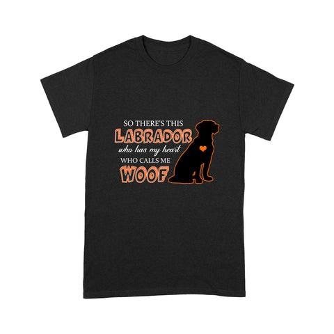 Labrador Retriever Dog Owner Shirt| Who Call Me Woof Dad| Labrador Dog T-shirt for Lab Dad| JTSD334