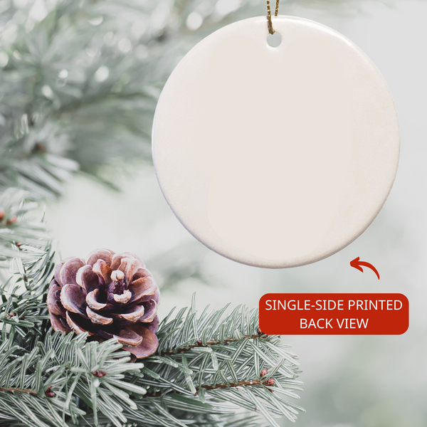 Custom memorial christmas ornament, sympathy ornament, remembrance ornament, bereavement gift| ONT24