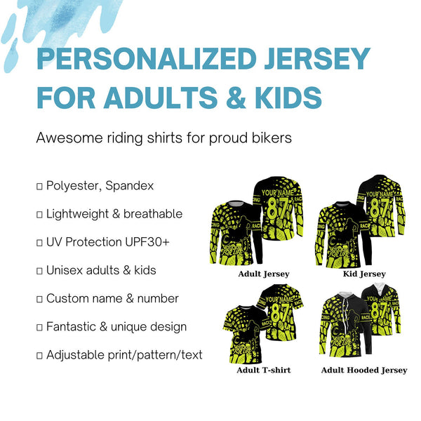 Motocross for Life custom jersey kid&adult UPF30+ MX racing off-road dirt bike motorcycle racewear| NMS936