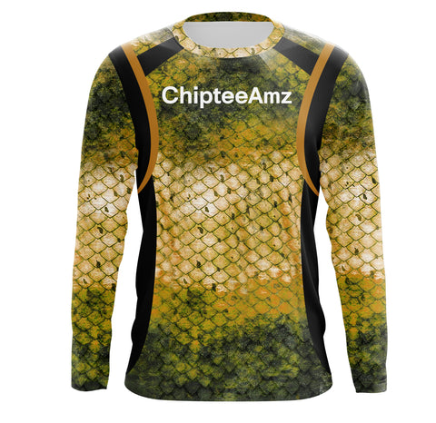 Chipteeamz Fishing Scales Camo UV Protection Shirt for Men, Women and Kid, Fishing gift TMTS068