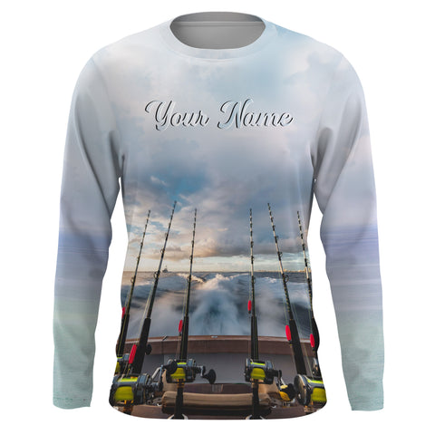 Summer Men’s T-Shirt 3D Fishing Pattern Custom Long Sleeves For Fishing Enthusiast TTN66