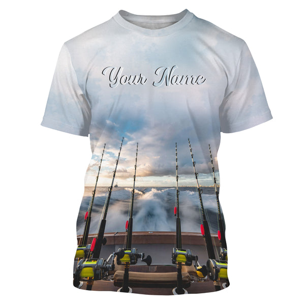 Summer Men’s T-Shirt 3D Fishing Pattern Custom Long Sleeves For Fishing Enthusiast TTN66