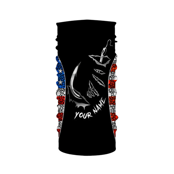 American Flag 3D Fish hook Customize UV Protection Long sleeve performance Patriot Fishing Shirts TTN50