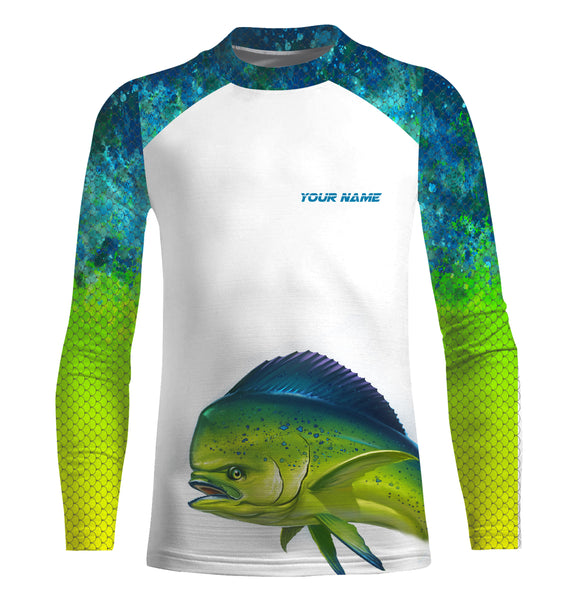 Mahi Mahi Fishing Scales UV protection quick dry customize name gift for Fishing lovers TTN51