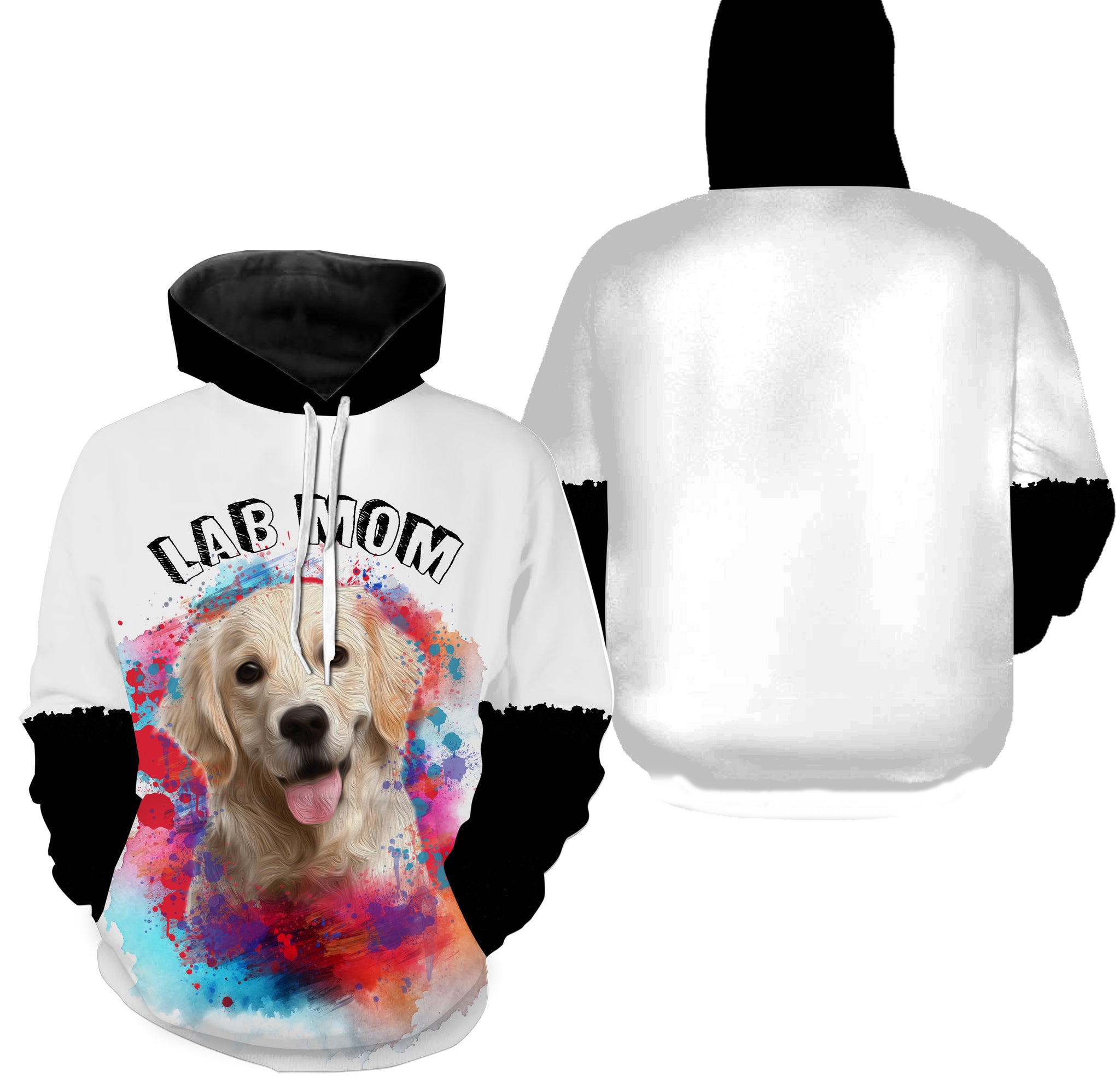 Lab Mom T-shirt Hoodie Long Sleeve| Labrador Retriever Lover Shirt for Lab Mom| JTSD299