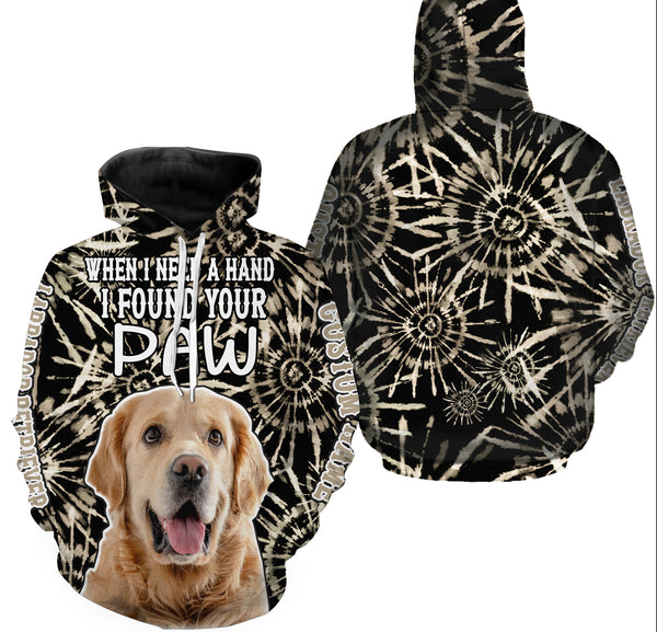 Labrador Retriever Lovers T-shirt Long Sleeve Hoodie| When I Need A Hand I Found Your Paw 3D Shirt| JTSD312