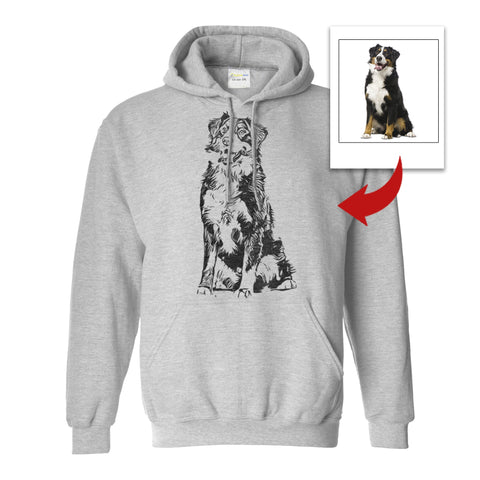 Personalized dog hoodies for humans dog mom dog dad gift custom dog's photo  TATS207