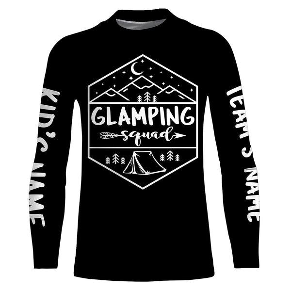 Camping squad T shirt camping shirts personalized long sleeve custom name