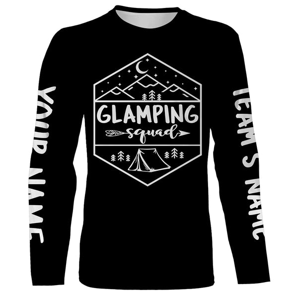 Camping squad T shirt camping shirts personalized long sleeve custom name