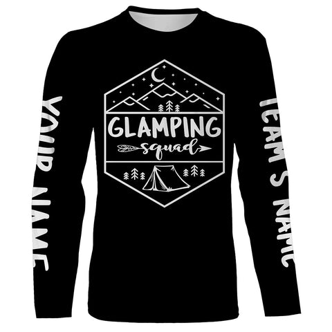 Camping squad T shirt camping shirts personalized long sleeve custom name