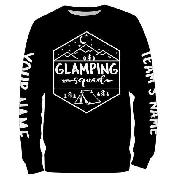 Camping squad T shirt camping shirts personalized long sleeve custom name