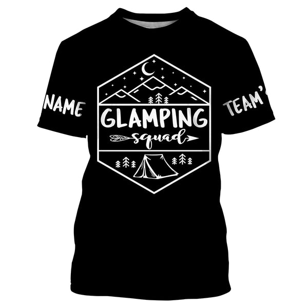 Camping squad T shirt camping shirts personalized long sleeve custom name