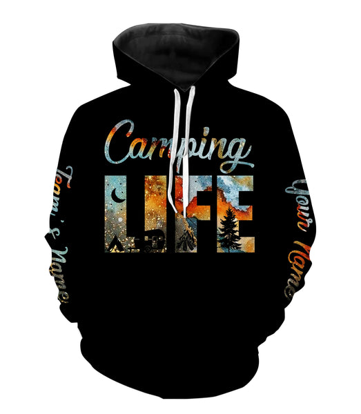 Camping life shirts personalized long sleeve custom name