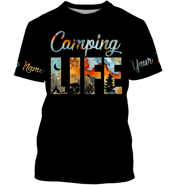 Camping life shirts personalized long sleeve custom name