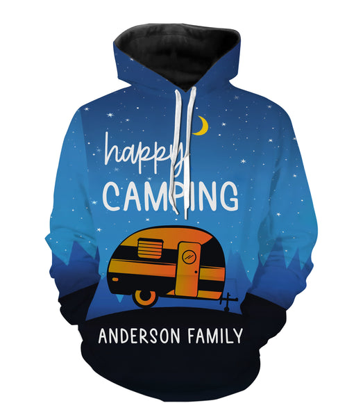 Happy camping shirt personalized custom family name