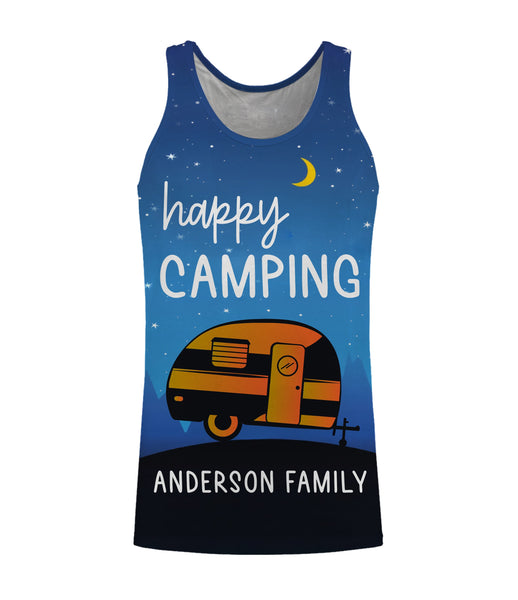 Happy camping shirt personalized custom family name