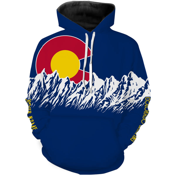 Colorado mountain camping shirt personalized long sleeve custom name