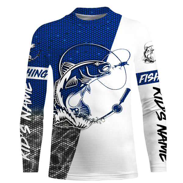 Redfish puppy Drum Custom UV Protection Fishing Shirts, Redfish Fishing jerseys | blue - IPHW2410