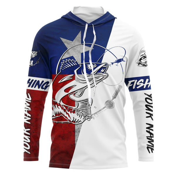 Texas Walleye Custom Long Sleeve performance Fishing Shirts, Walleye Fishing jerseys IPHW2907