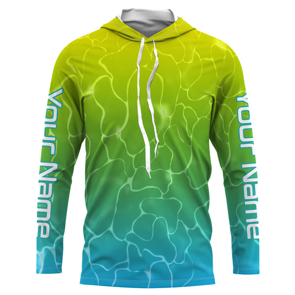 Mahi Mahi Fish skin Custom Long sleeve performance Fishing shirts, Mahi Mahi Fishing jerseys IPHW3040