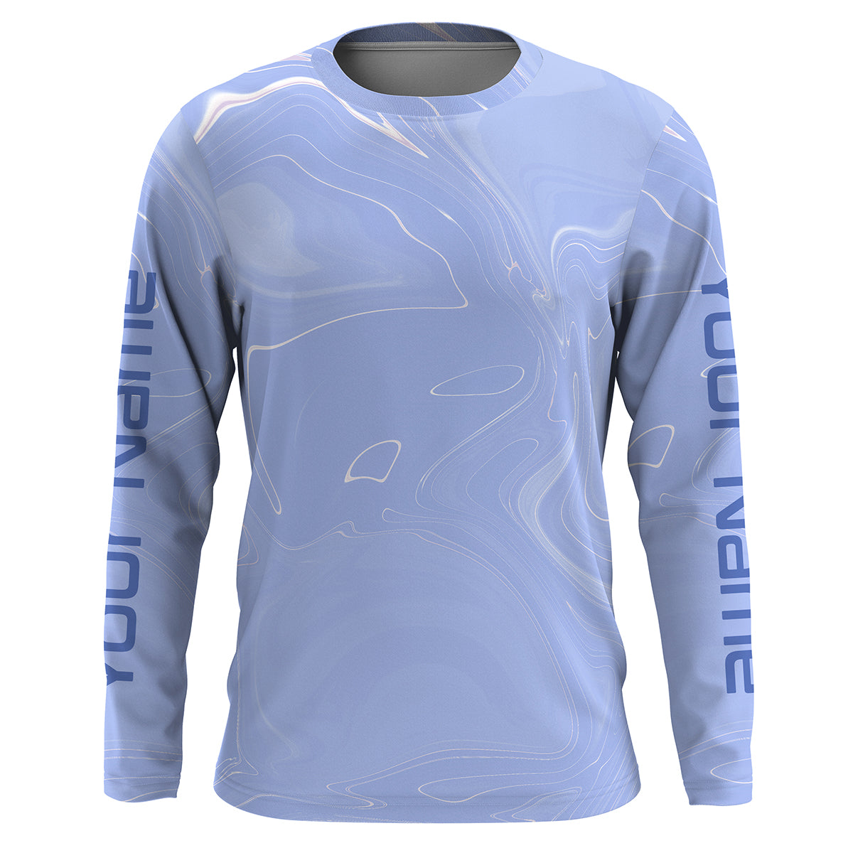 Wave camo Custom men Long Sleeve Fishing Shirts, UV Protection Fishing apparel - IPHW1727