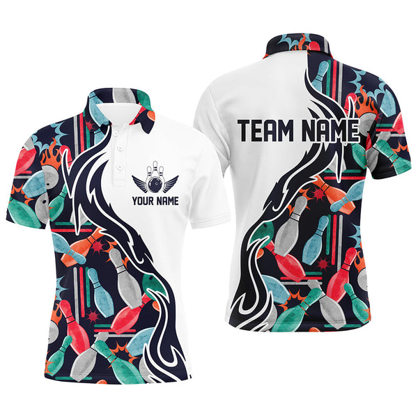Custom Bowling Shirts For Men And Women, Personalized Bowling Team Jerseys IPHW4596