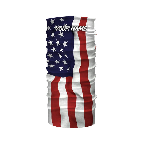 Personalized 3D American Flag Patriotic Long Sleeve performance Shirts, UV Protection UPF 30+ - IPHW1107