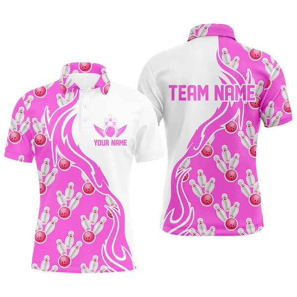 Custom Bowling Shirts For Men And Women, Personalized Bowling Team Jerseys Bowling Pattern IPHW4963