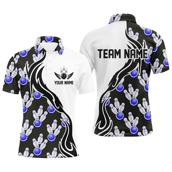 Custom Bowling Shirts For Men And Women, Personalized Bowling Team Jerseys Bowling Pattern IPHW4964