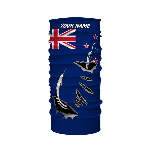 Fishing hook Newzealand Flag Long Sleeve Fishing Shirts, Personalized Patriotic Fishing gifts for men IPHW2643