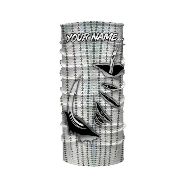 Striped Bass Fishing scales Custom Long Sleeve performance Fishing Shirts IPH1924