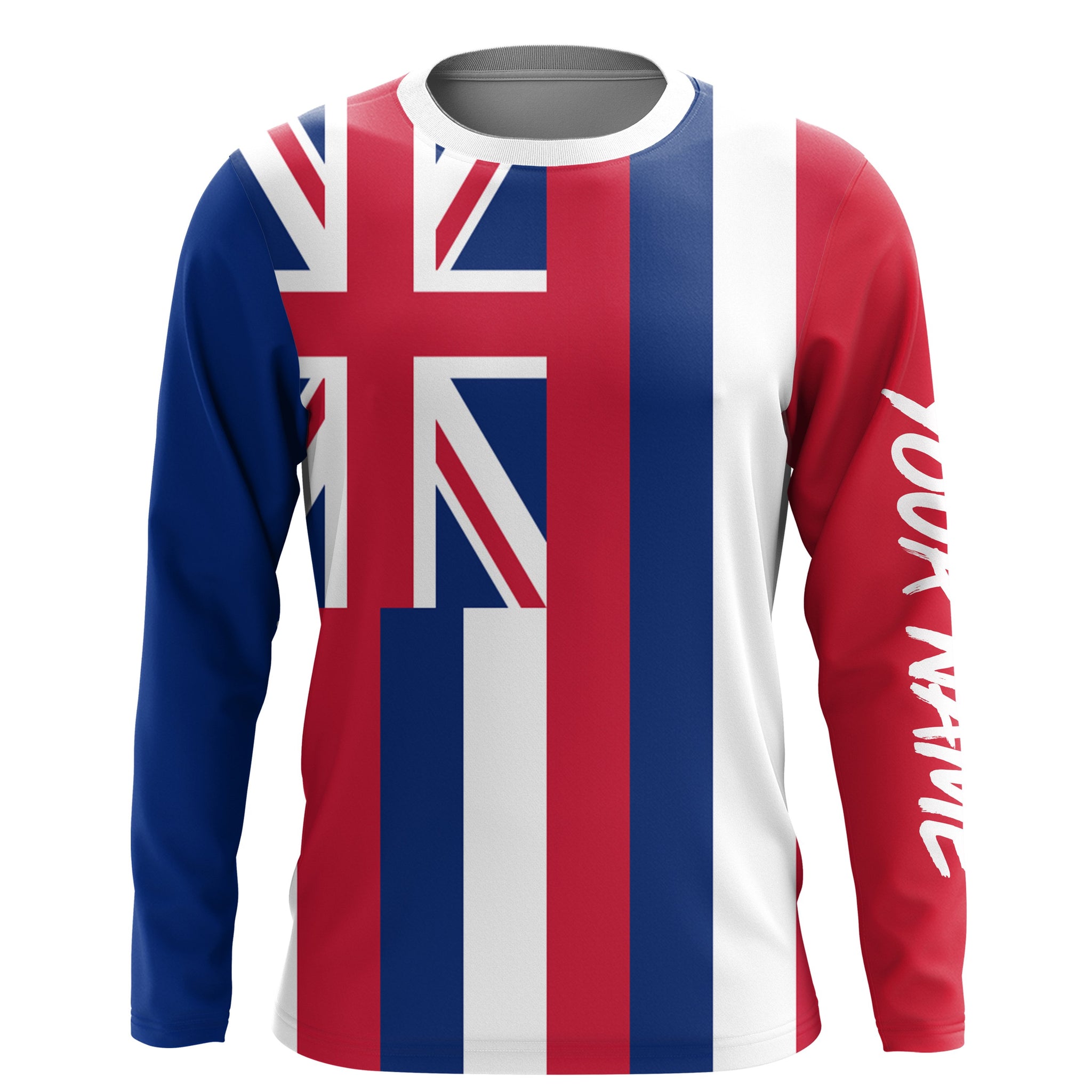 Hawaii State Hawaiian Flag Custom UV Long Sleeve Fishing Shirts Personalized Fishing Gifts IPHW730