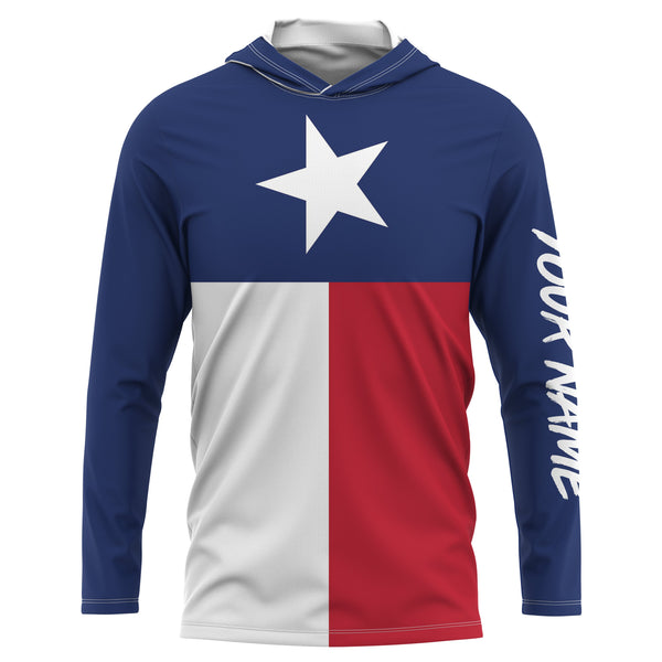 Texas Shirts Texas Flag Custom UV Long Sleeve Performance Shirts Personalized Texas Clothing IPHW733