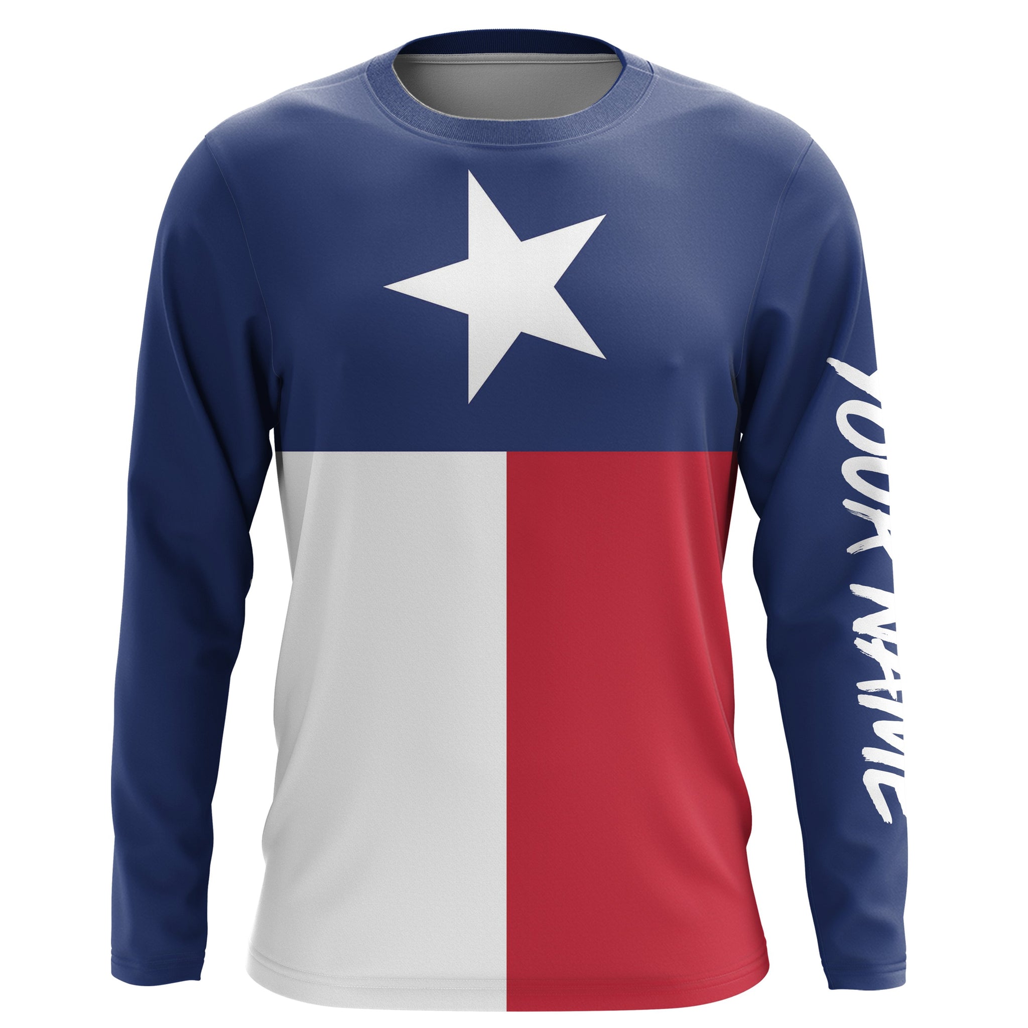 Texas Shirts Texas Flag Custom UV Long Sleeve Performance Shirts Personalized Texas Clothing IPHW733