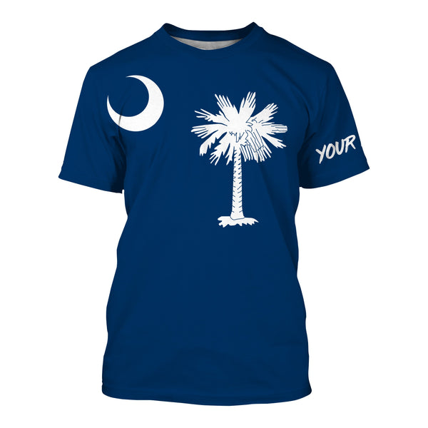 South Carolina Flag Customize  UV Protection Long Sleeve Performance Shirts Personalized Patriotic Gifts - IPHW735