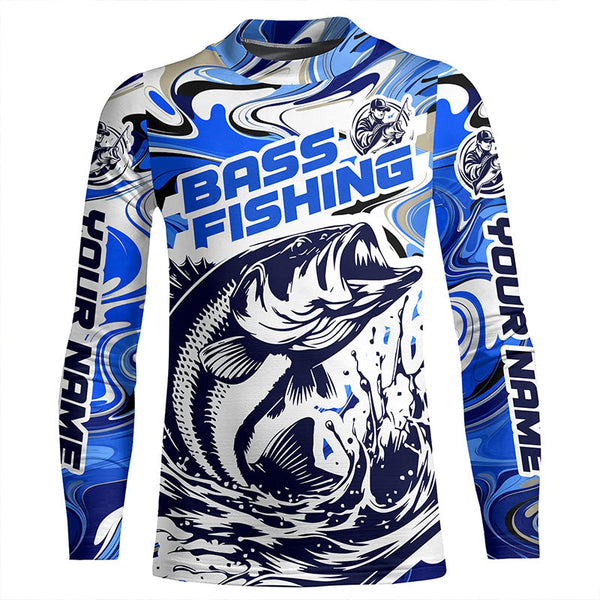 Personalized Bass Fishing Tournament Long Sleeve Fishing Shirts,Bass Fishing Jerseys IPHW5787