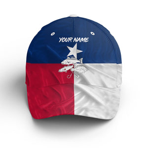 Texas Fishing 3D Texas Flag redfish, trout, flounder Custom fishing hat Fishing Baseball Angler hat NQS1767