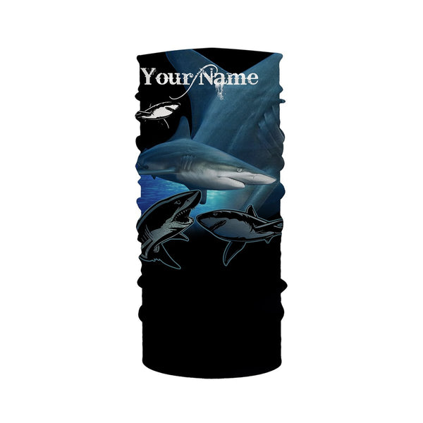 Blacktip shark Fishing Customize Name UV protection UPF 30+ long sleeves fishing shirts, Personalized Fishing Gift NQS2092